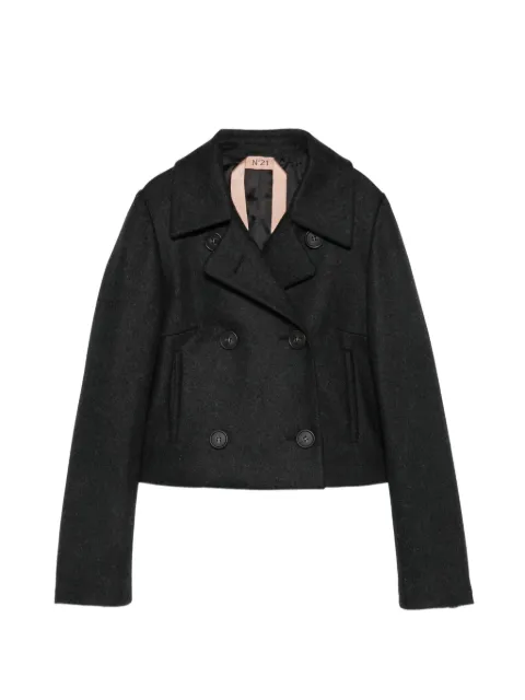 Nº21 double-breasted cropped jacket