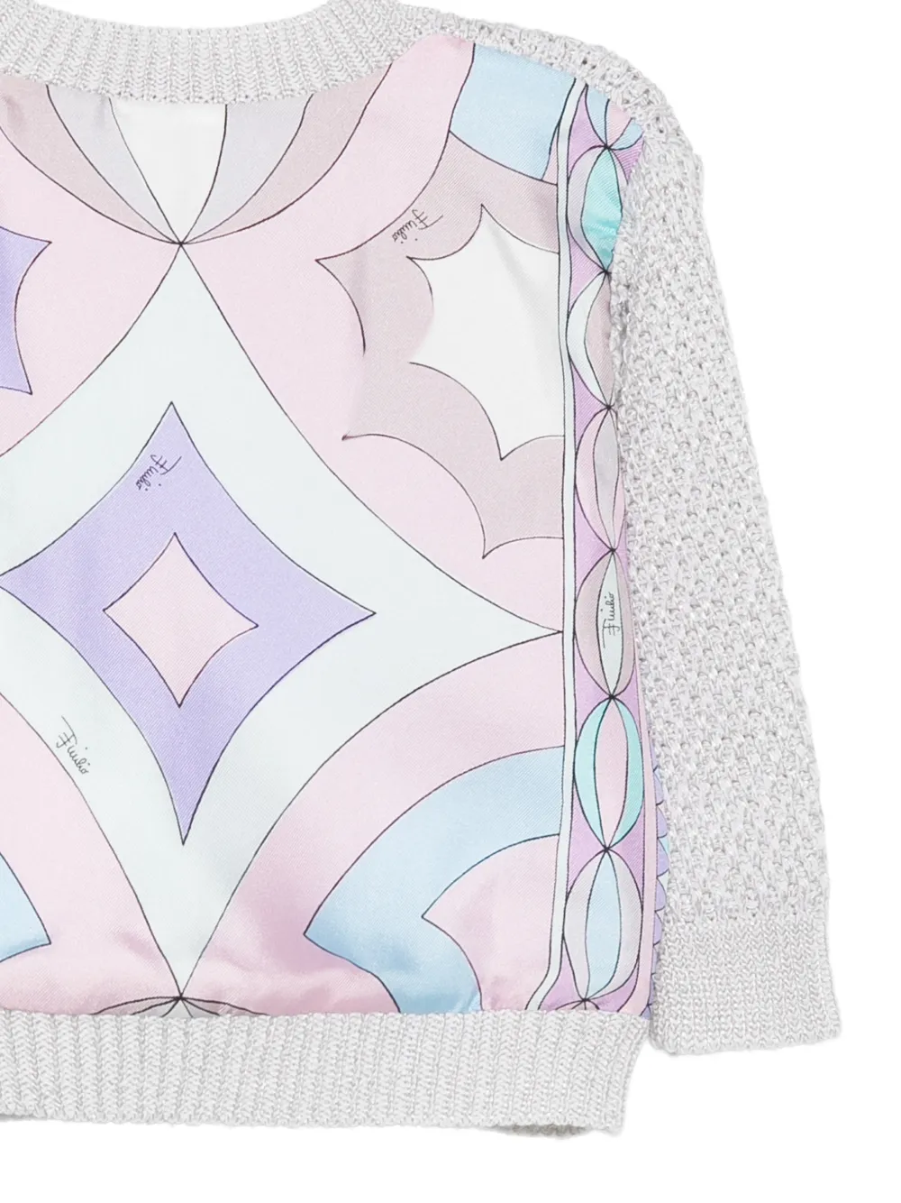 PUCCI Junior Vest met vlakken Grijs