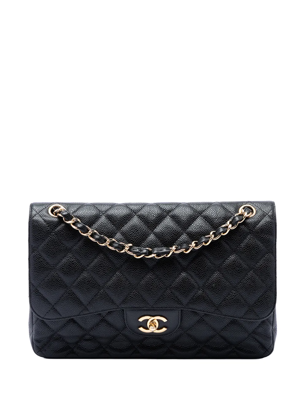 CHANEL Pre-Owned 2011 Jumbo Classic Caviar Double Flap shoulder bag - Schwarz