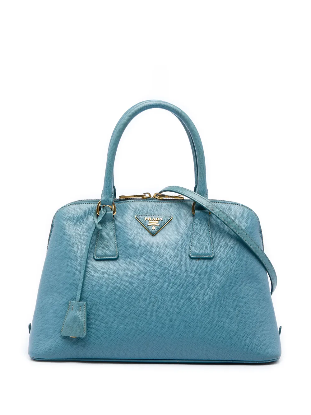 Prada Pre-Owned 2013-2026 Medium Saffiano Lux Promenade satchel - Blu