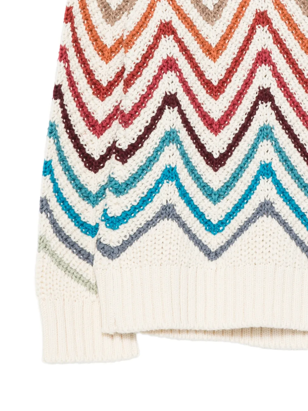 Missoni Kids Trui met zigzag-patroon Beige