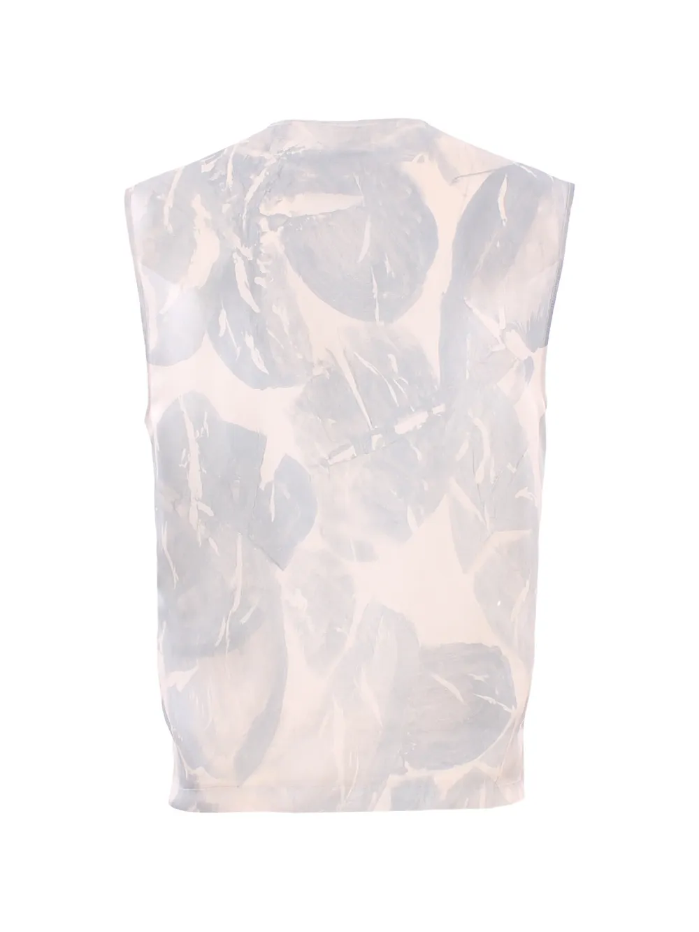 Alysi Crossover top met geborstelde print Beige