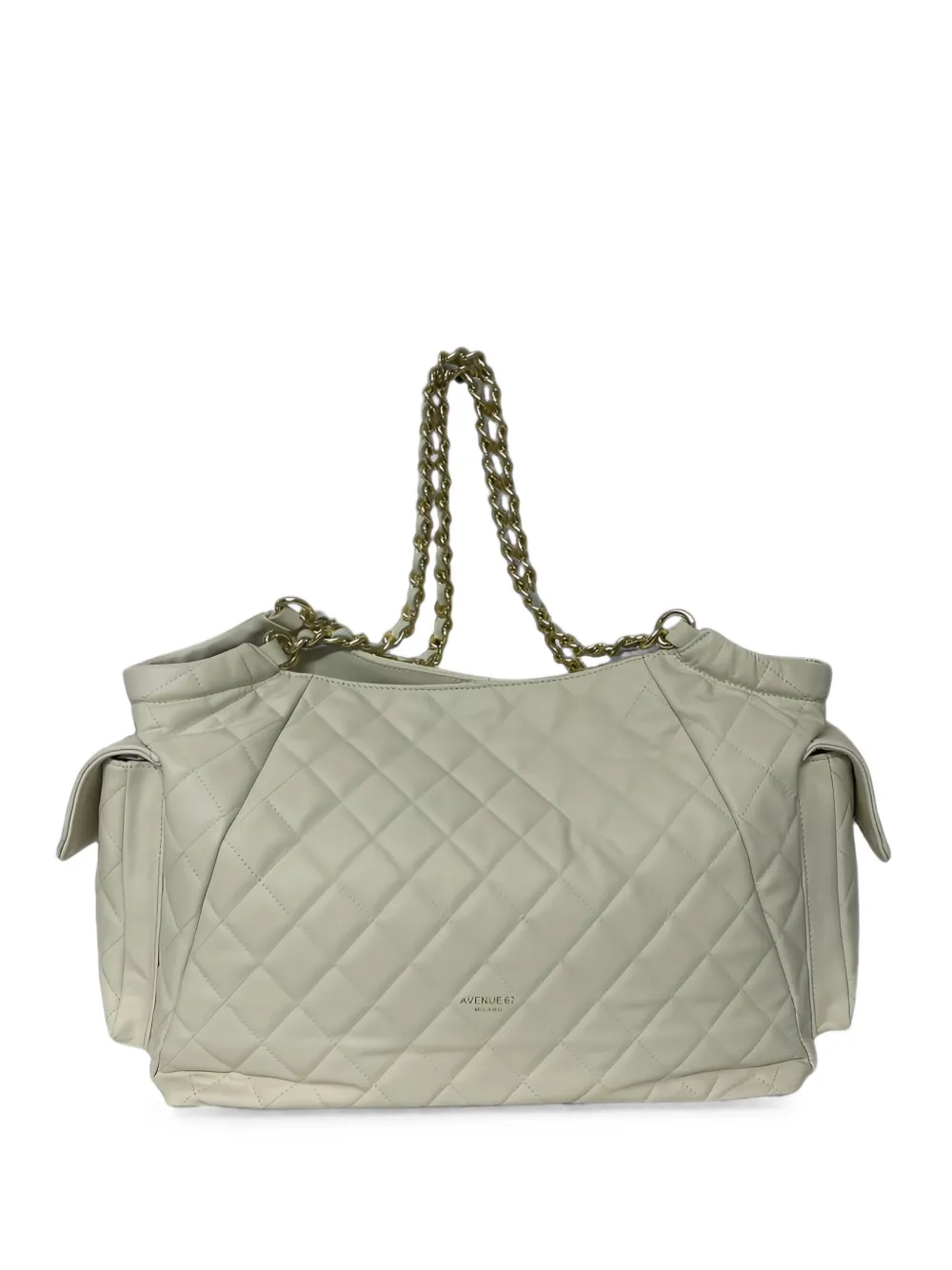 Avenue 67 Jamila Quilted Leather Shoulder Bag In Neutrals