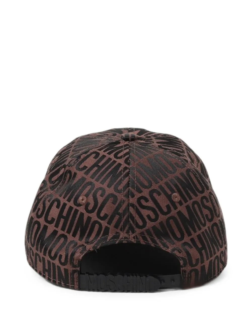 Moschino Honkbalpet met jacquard logo-patroon Bruin