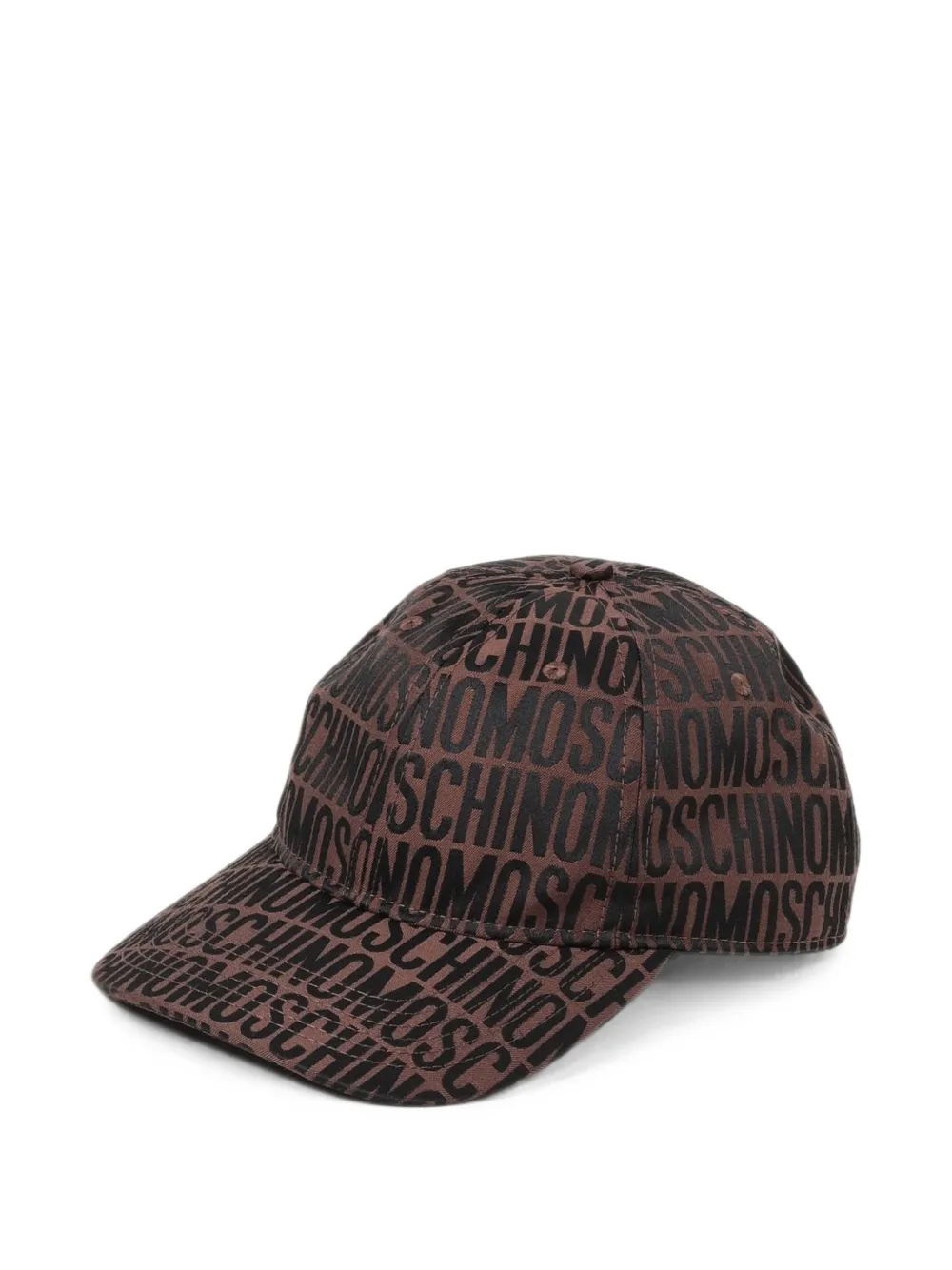 Moschino Honkbalpet met jacquard logo-patroon Bruin