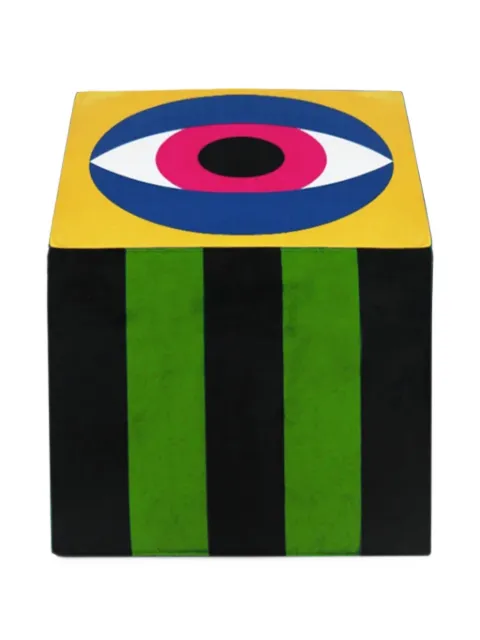 Qeeboo Eye gestreepte poef