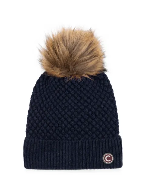 Colmar gorro de tejido gofrado con pompón