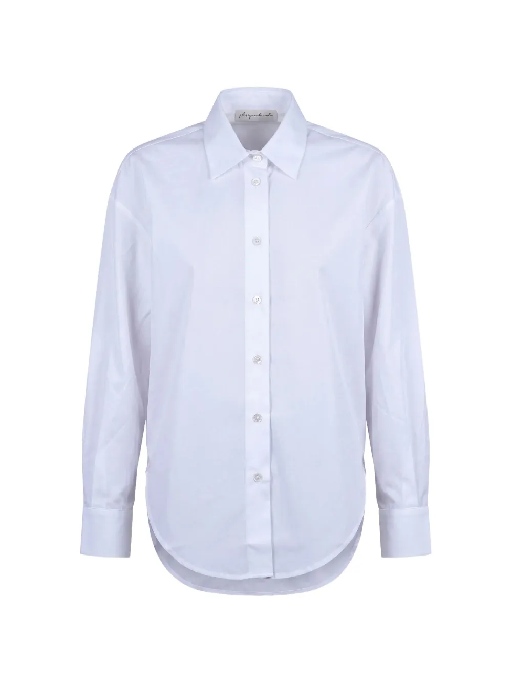 Phisique Du Role drop-shoulder curved-hem shirt