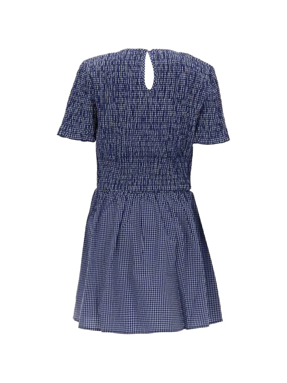 Baum Und Pferdgarten Assandra gesmockte gingham mini-jurk Blauw