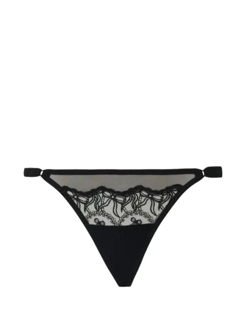 TWINSET embroidered tulle thong