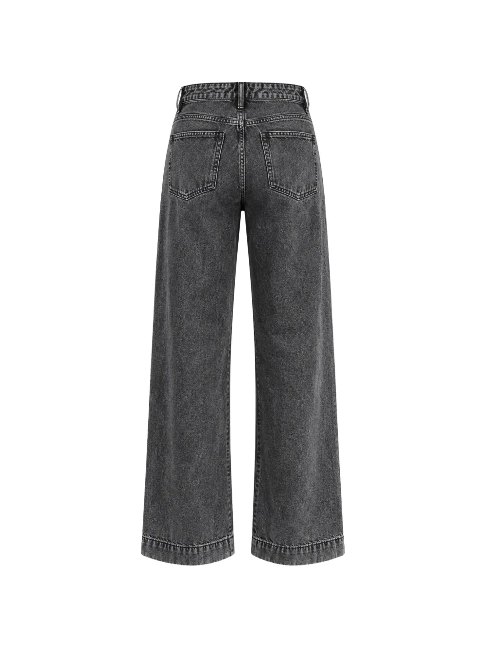 One Teaspoon Jackson mid-waist jeans met wijde pijpen Zwart