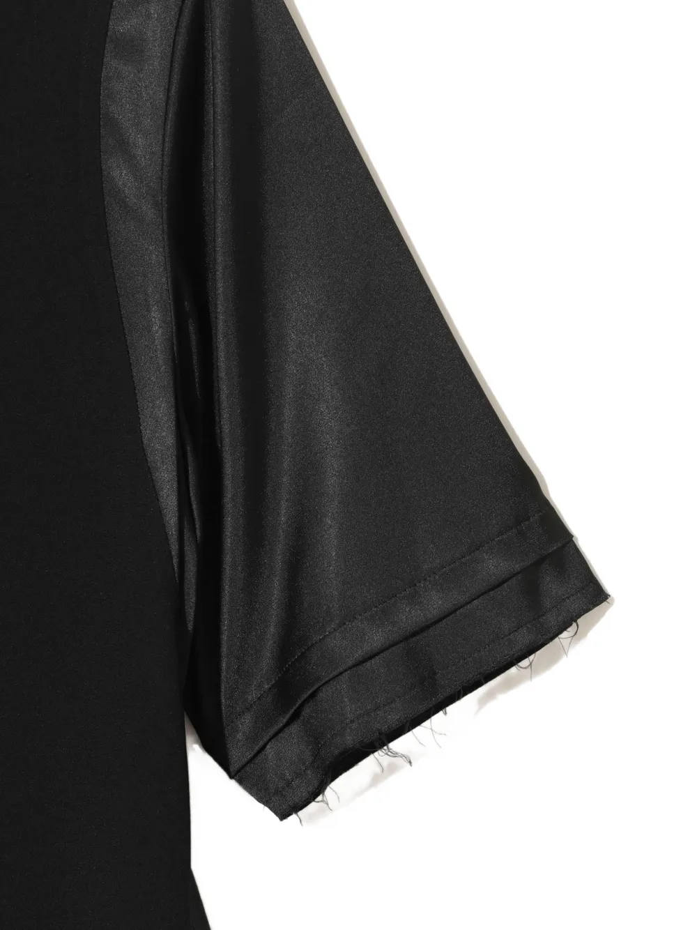 Undercover ruffled panelled midi dress Zwart
