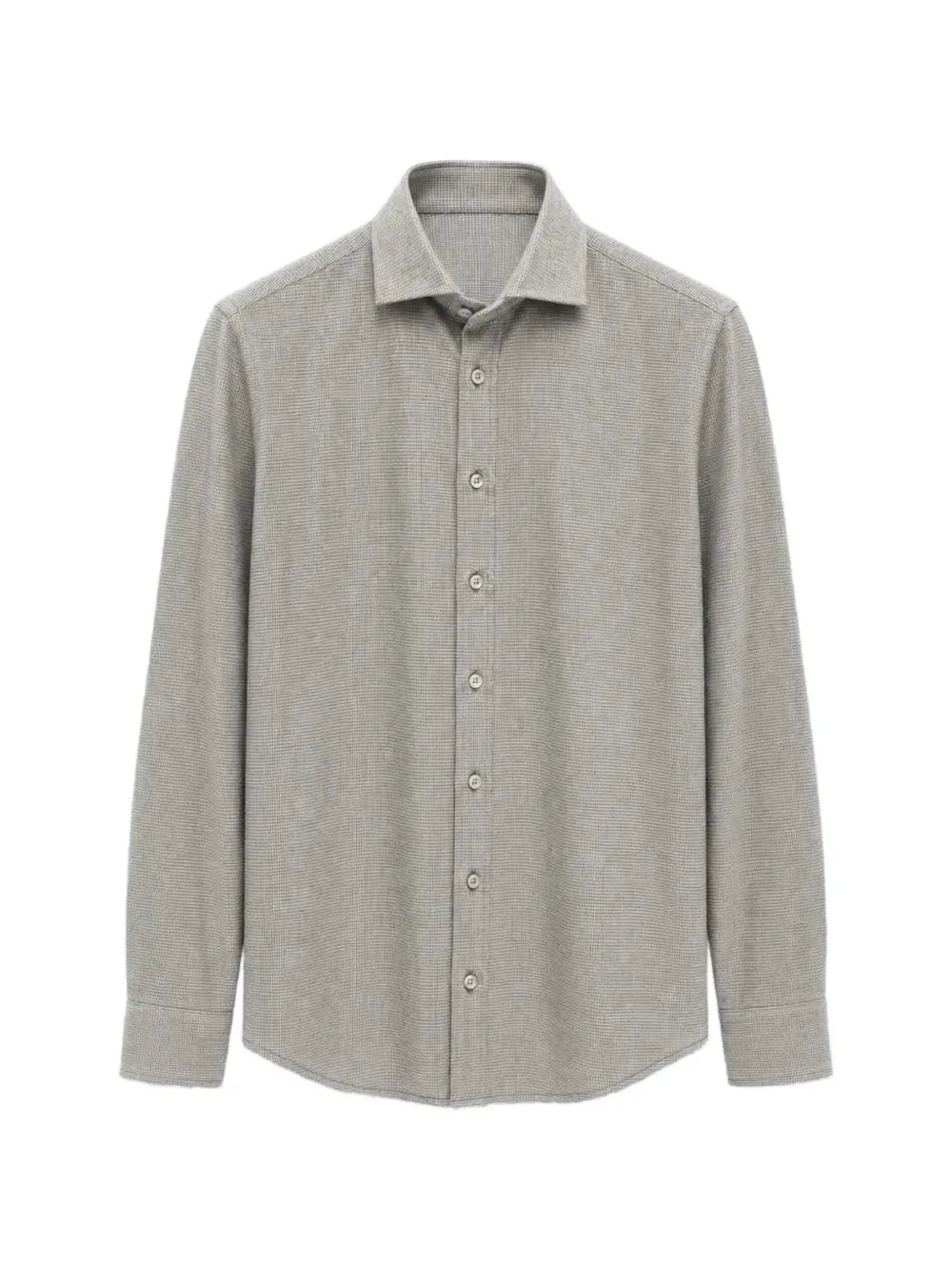 Bastoncino Textured Button-front Shirt In Gray
