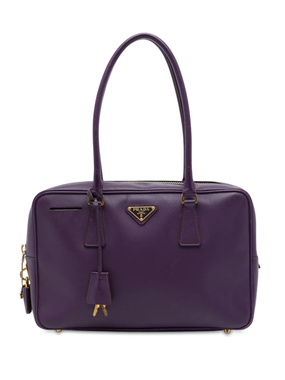 Prada Pre-Owned sac à main Saffiano Lux Bauletto (2013-2026) - Violet