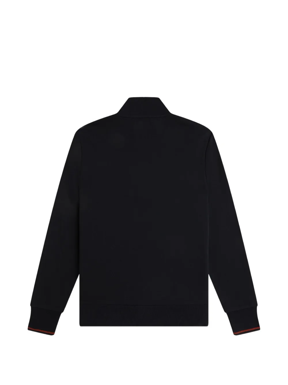 Fred Perry quarter-zip logo-embroidered sweatshirt Blauw