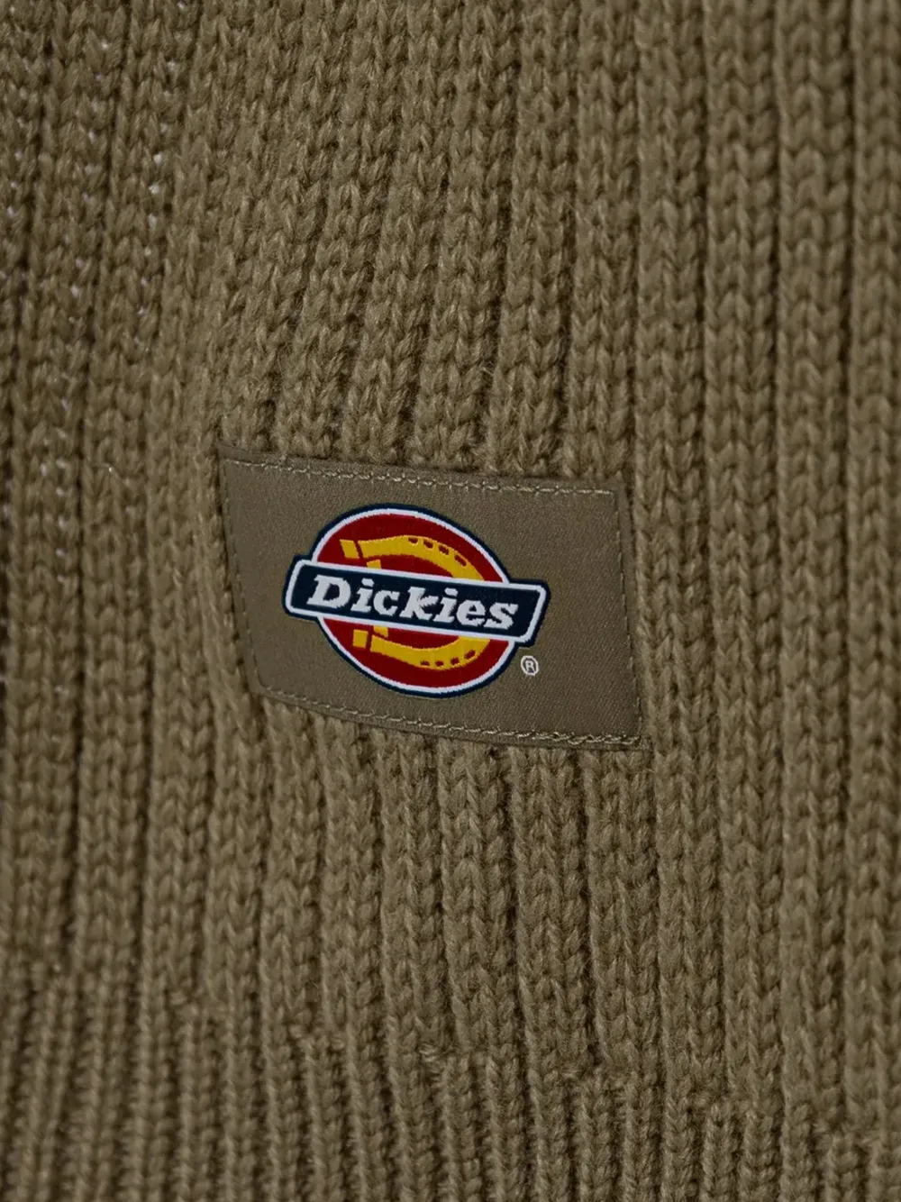 DICKIES Ribgebreide sjaal met logopatch Groen