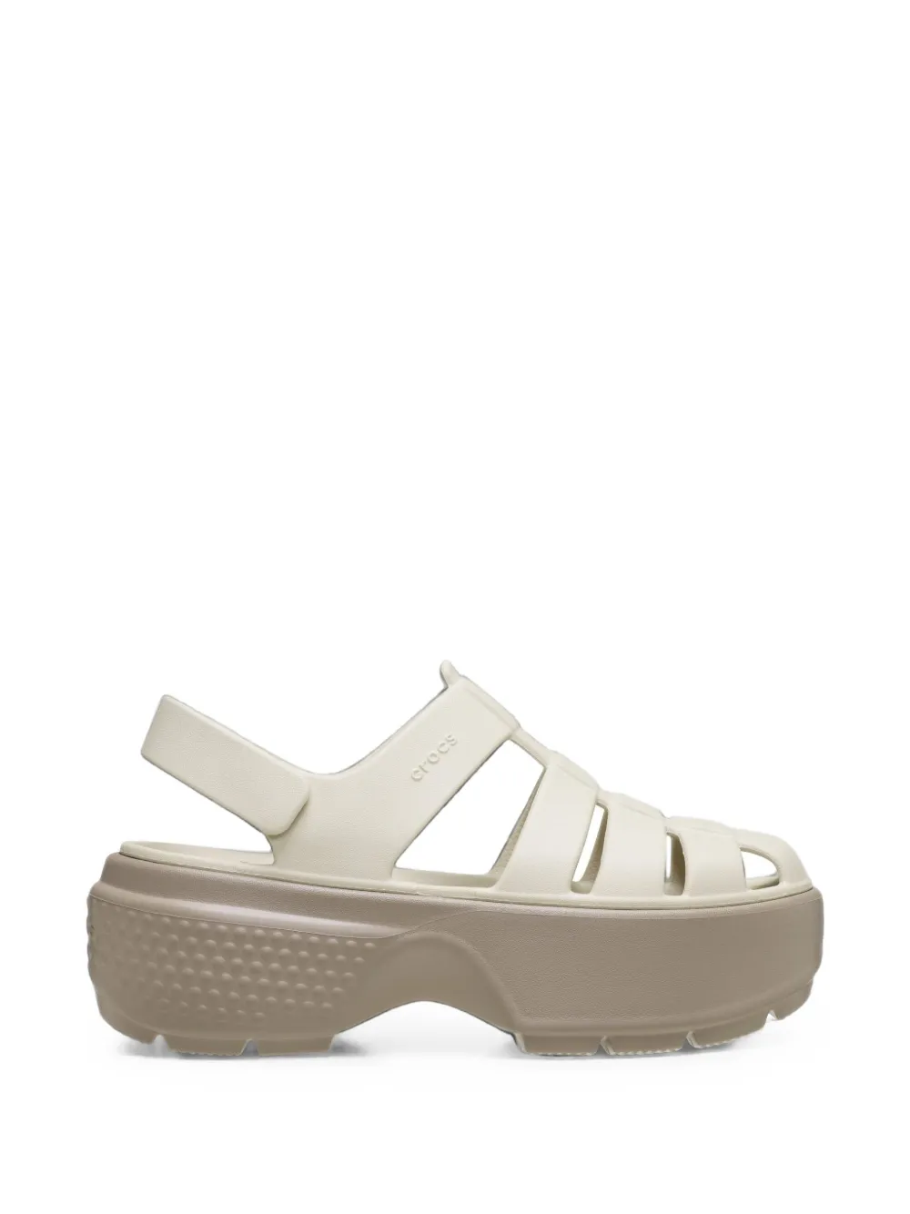 Crocs Stomp Fisherman logo-print sandals - Nude