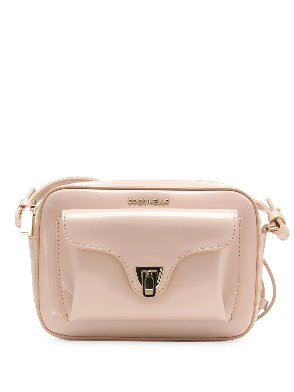 Coccinelle logo-plaque shoulder bag - Rosa