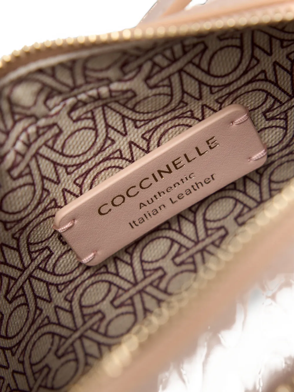 Coccinelle Schoudertas met logoplakkaat Roze