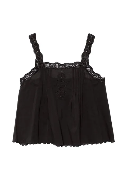 Xirena Abby broderie-anglaise scallop-edge blouse
