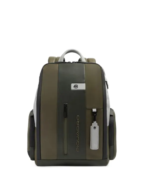 PIQUADRO Urban Daypack logo-plaque panelled backpack