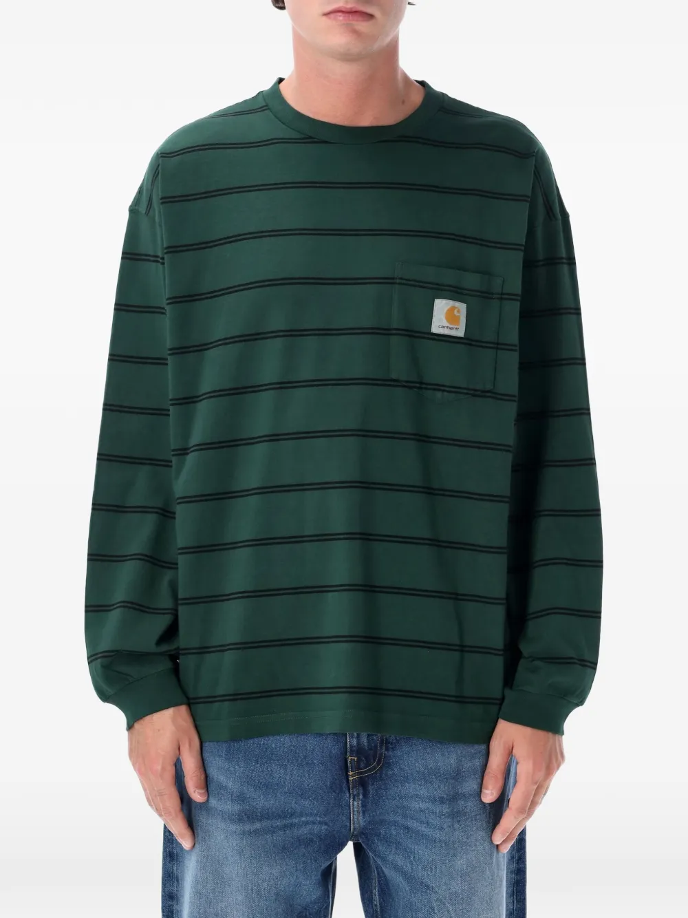 Carhartt WIP Cardona T-shirt met lange mouwen Groen