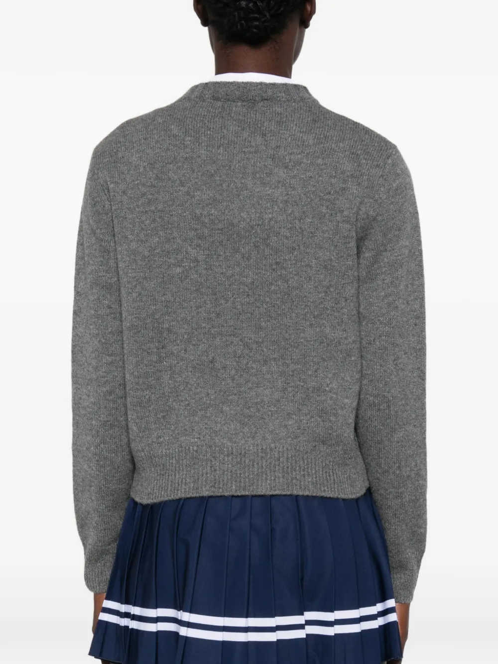 Sporty & Rich Sweater verfraaid met kristallen Grijs