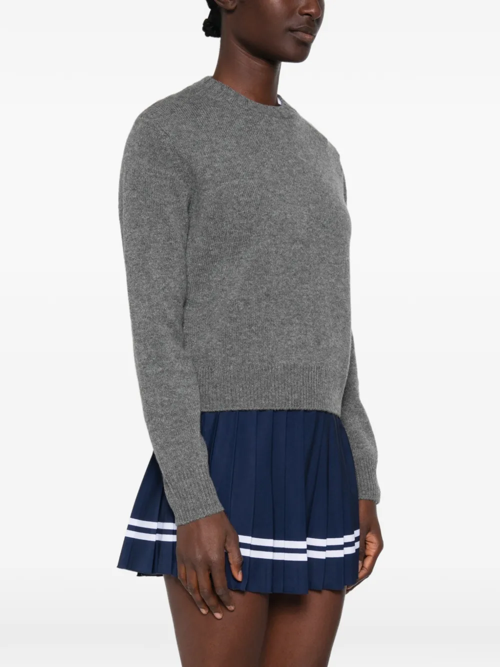 Sporty & Rich Sweater verfraaid met kristallen Grijs