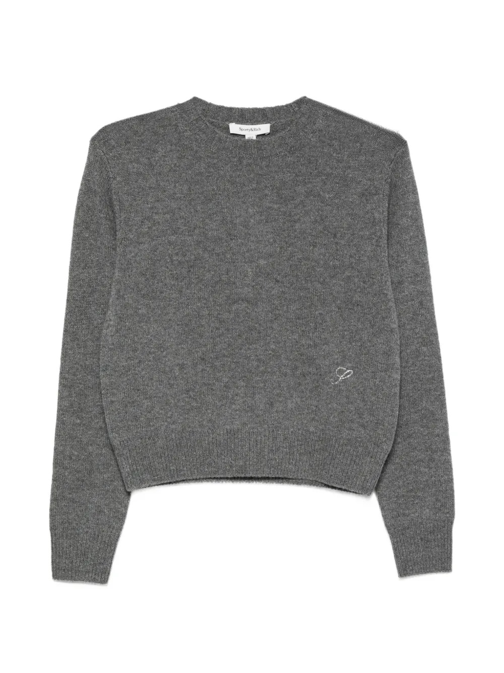 Sporty & Rich crystal-embellished sweater - Gris