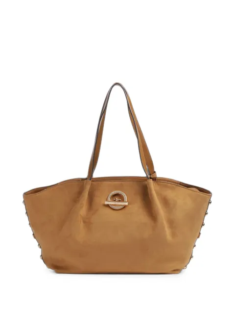 LIU JO studded suede-effect tote bag