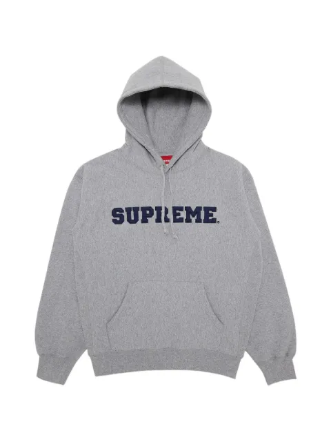 Supreme Collegiate logo-appliqué hoodie