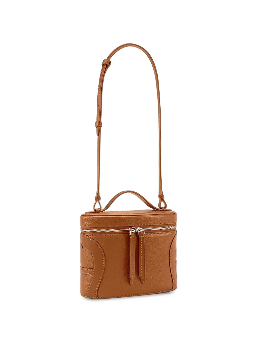 AIGNER Kleine Deborah shopper van bewerkt leer Bruin