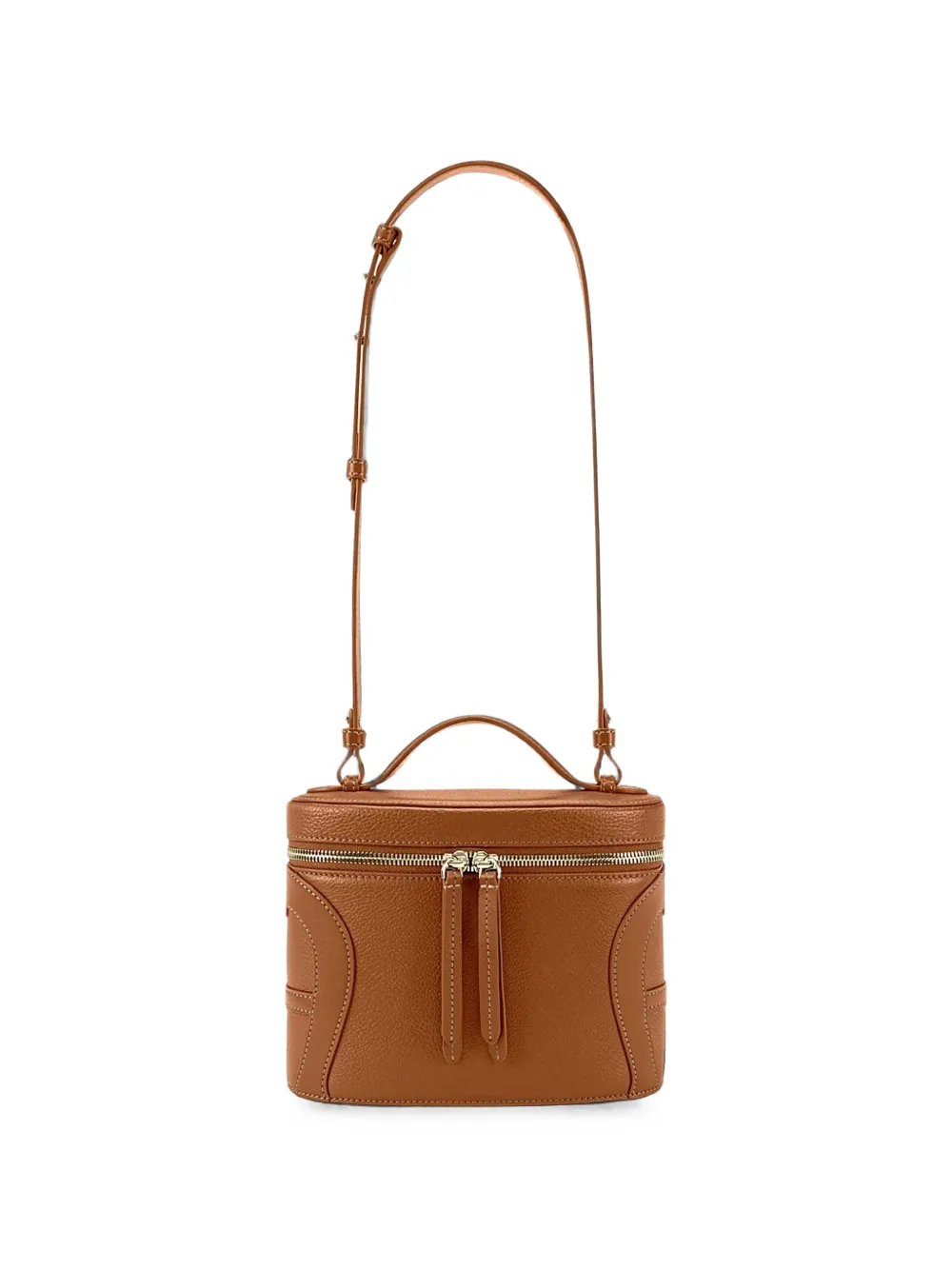 AIGNER Kleine Deborah shopper van bewerkt leer Bruin
