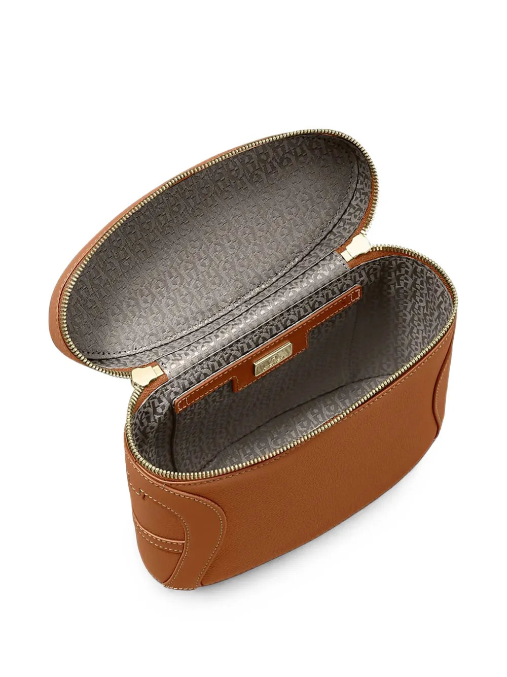 AIGNER Kleine Deborah shopper van bewerkt leer Bruin
