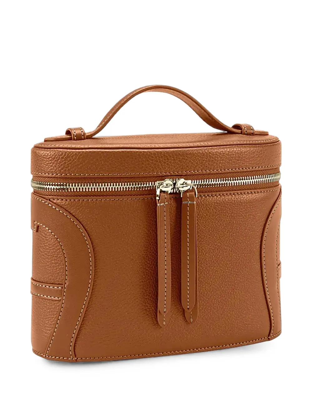 AIGNER Kleine Deborah shopper van bewerkt leer Bruin