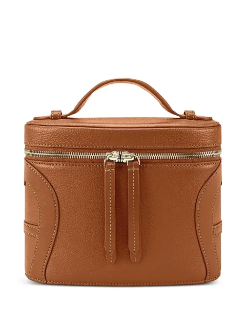 AIGNER small Deborah grained-leather tote bag