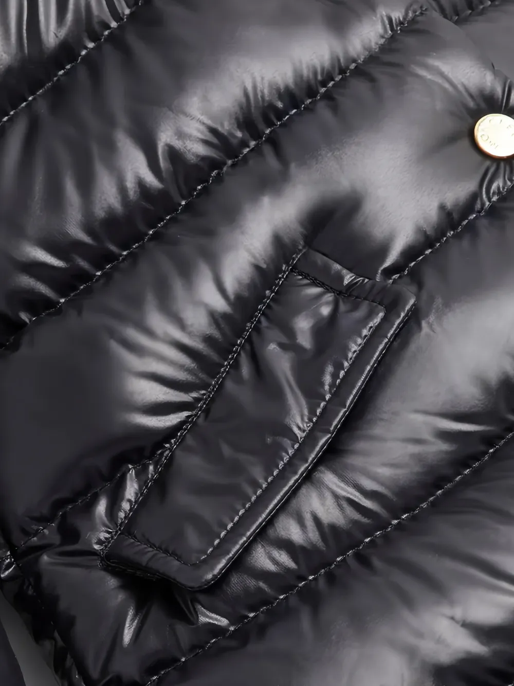 Moncler Enfant Jack met capuchon Zwart