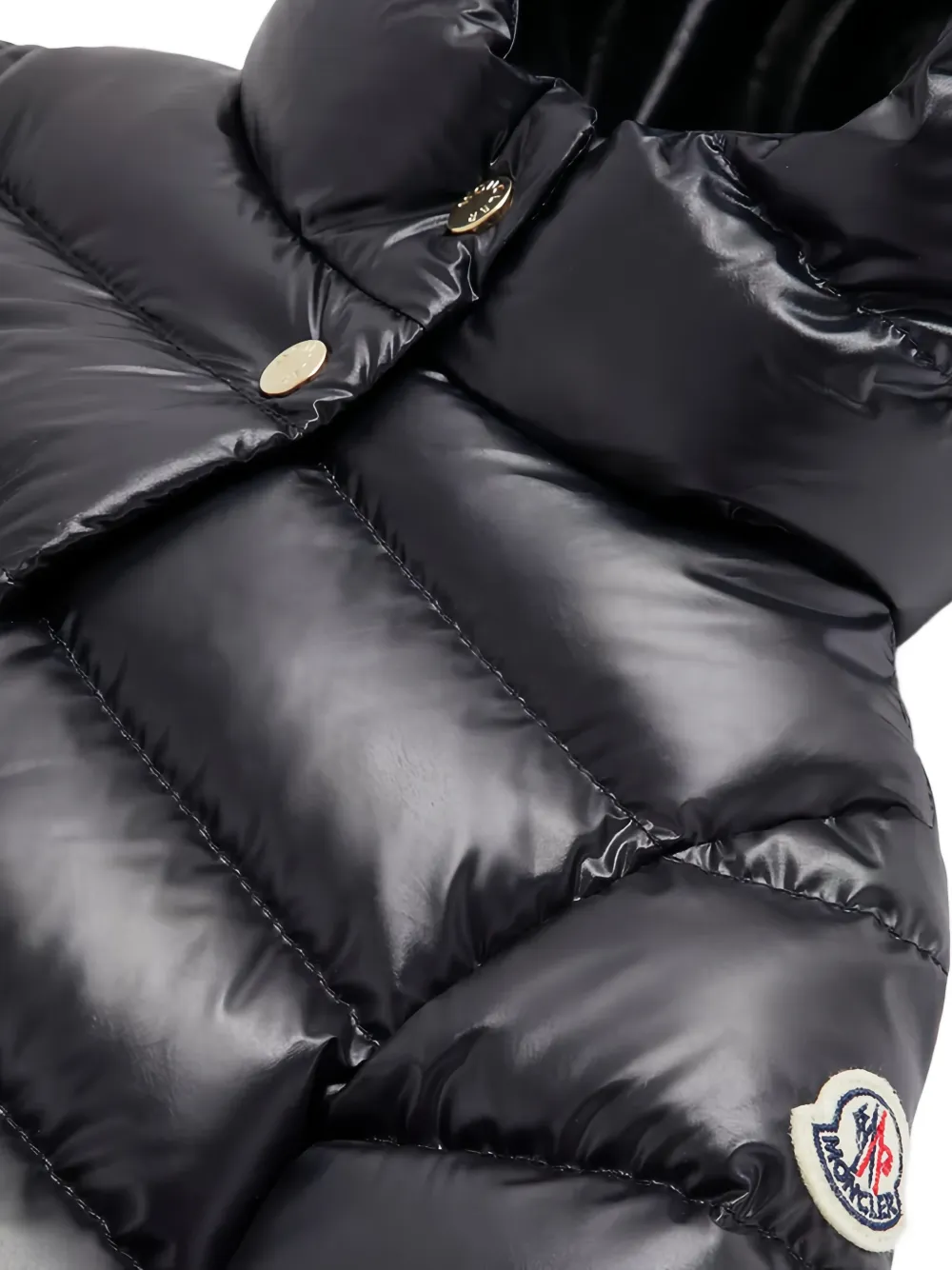 Moncler Enfant Jack met capuchon Zwart