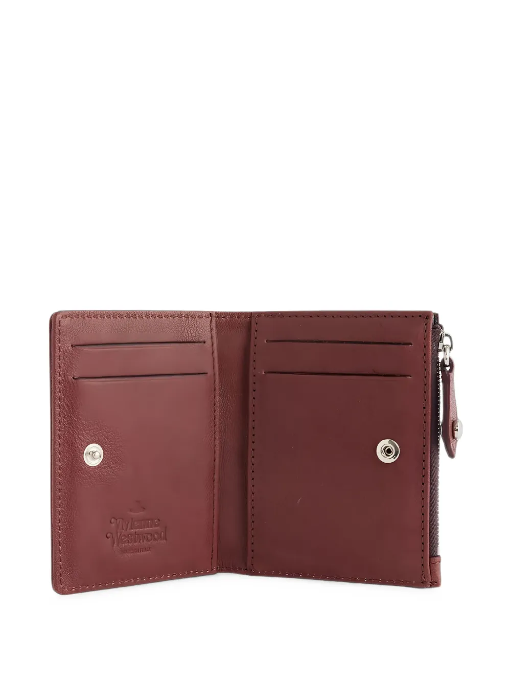 Vivienne Westwood Dubbelgevouwen pasjeshouder met Orb-plakkaat Rood