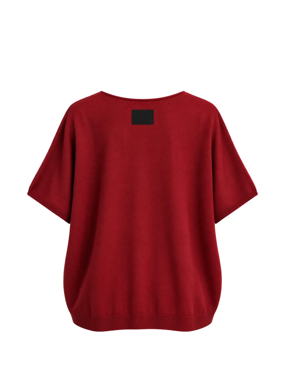Liviana Conti Raquel trui met asymmetrische zoom en V-hals Rood