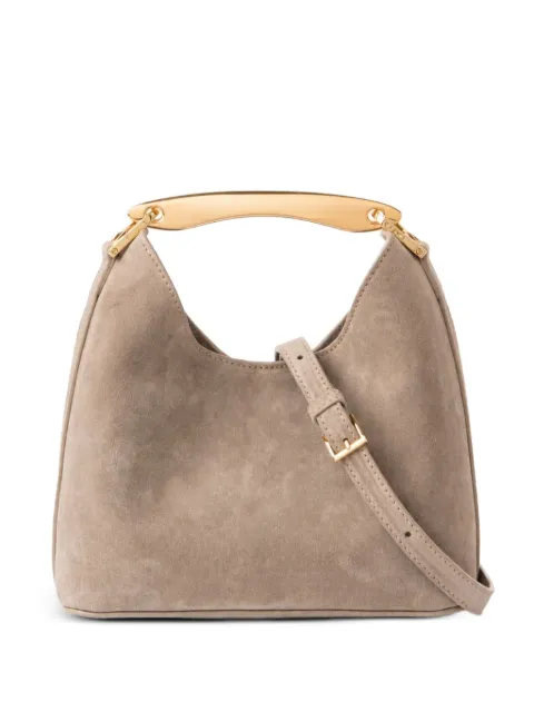 Elleme Small Boomerang suede shoulder bag