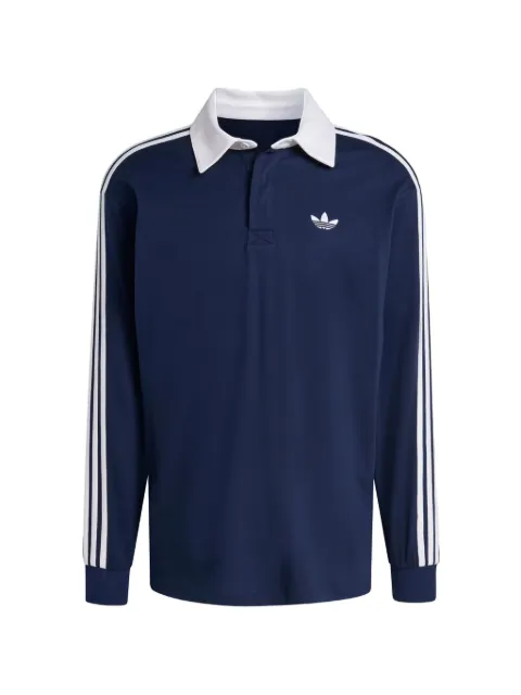 adidas 3-Stripes long-sleeve polo shirt