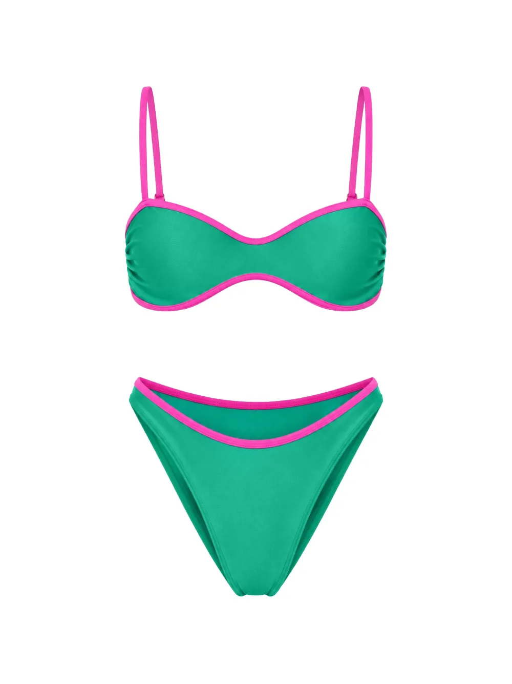 BANANA MOON bikini Poconaida Sunkiss à bords contrastants - Vert BANANA MOON bikini Poconaida Sunkiss à bords contrastants - Vert
