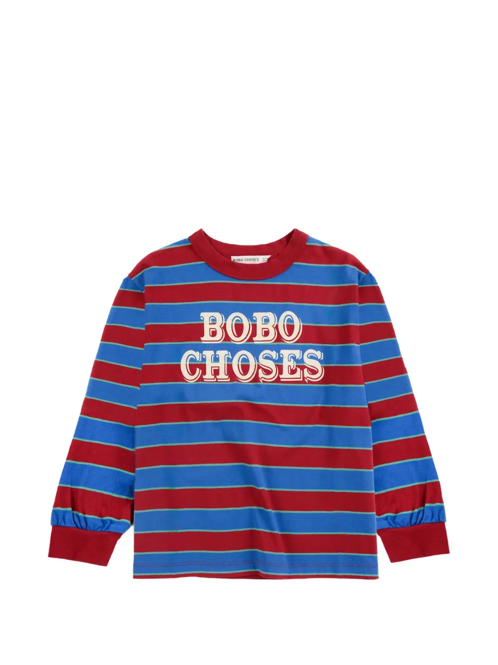 Bobo Choses t-shirt rayé à manches longues - Bleu Bobo Choses t-shirt rayé à manches longues - Bleu