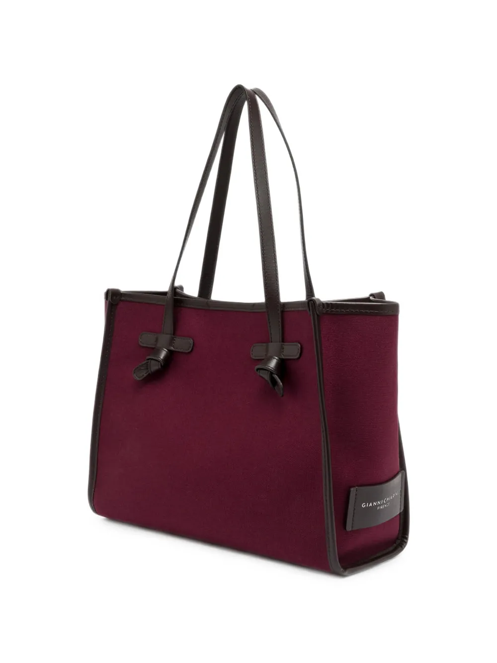 GIANNI CHIARINI Marcella canvas schoudertas Rood