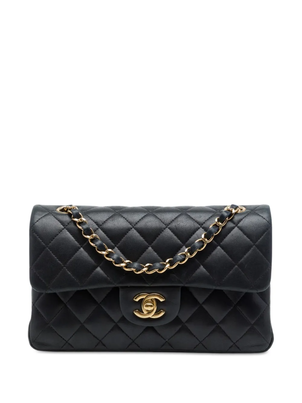 CHANEL Pre-Owned 2012 Small Classic Lambskin Double Flap shoulder bag - Nero