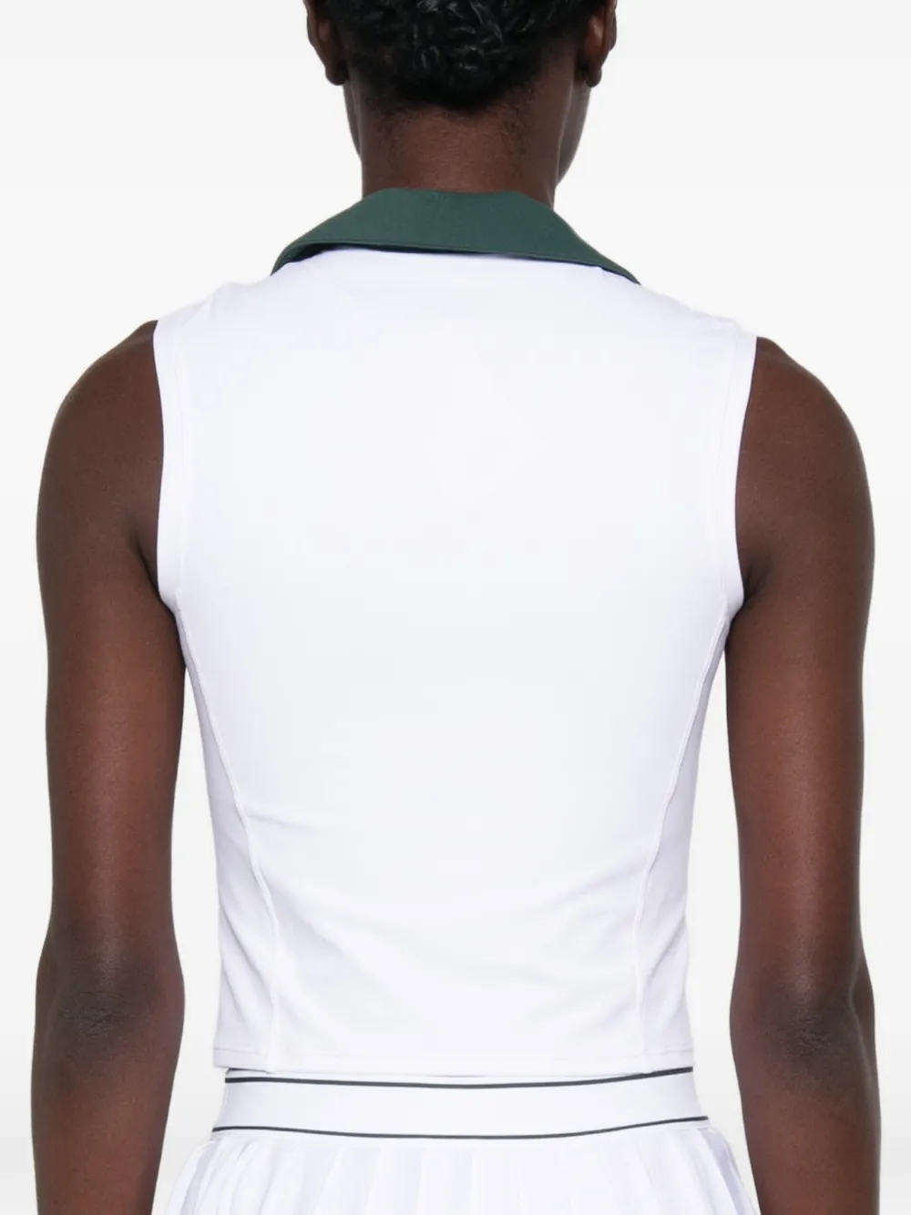 Sporty & Rich Top met geborduurd logo Wit