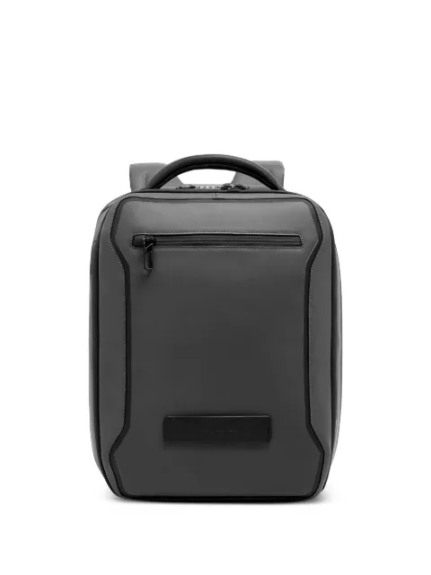 PIQUADRO Expandable 14-inch logo-plaque combination-lock backpack