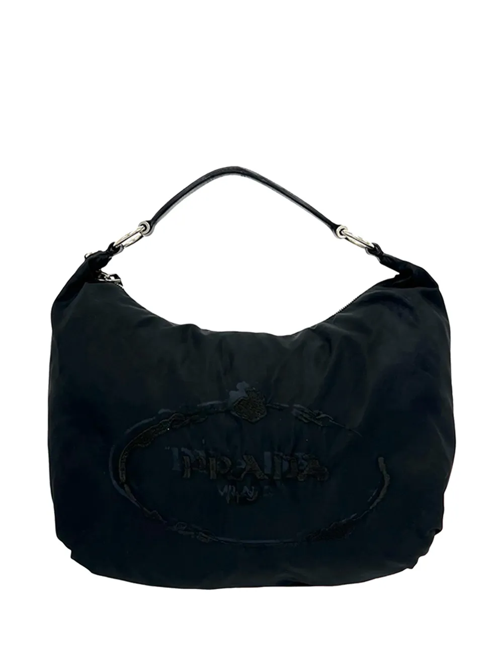Prada Pre-Owned 2010-2026 Canapa Logo Tessuto hobo bag - Nero