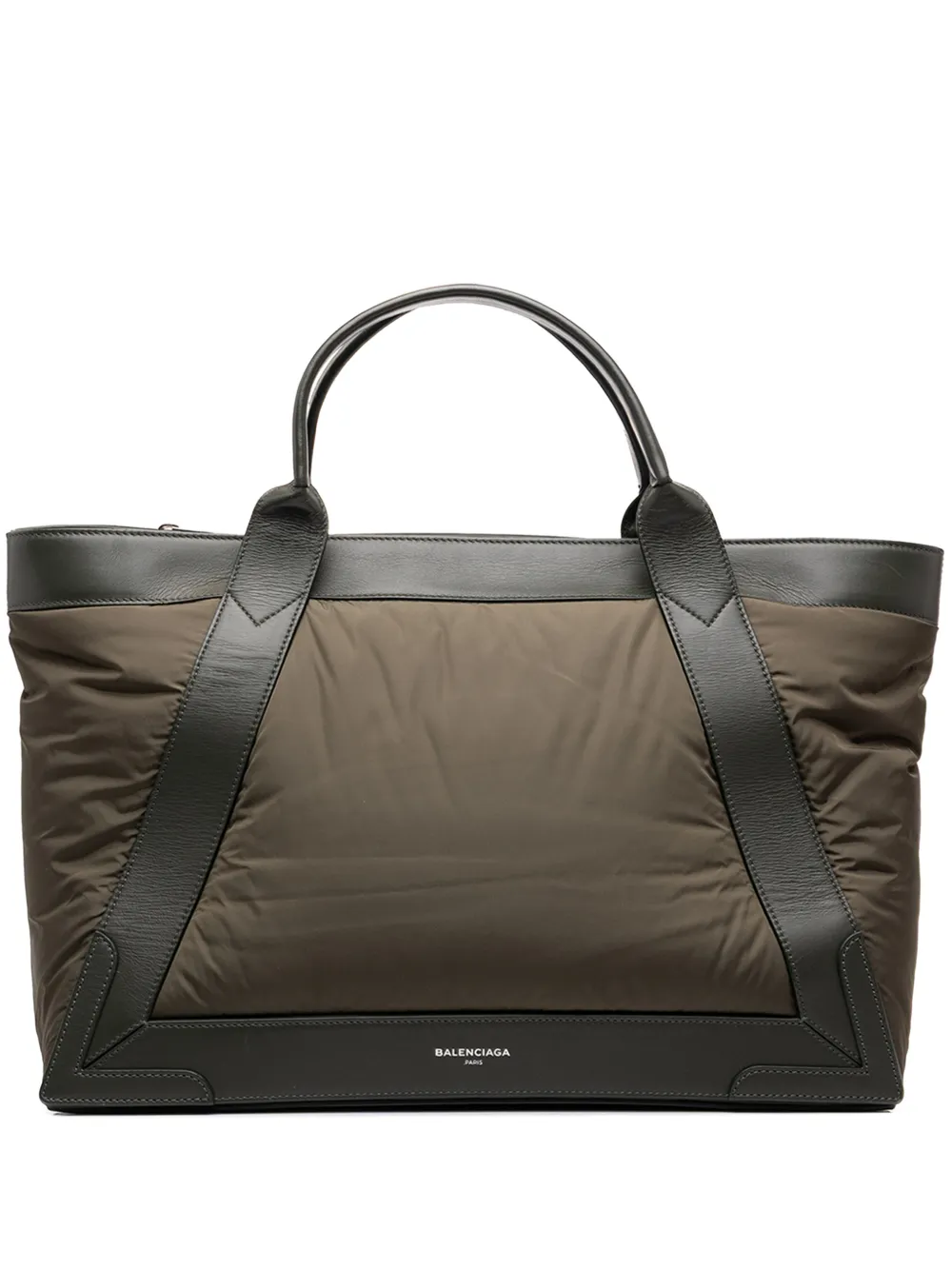 Balenciaga Pre-Owned 2014 Nylon Navy Cabas M tote bag - Verde